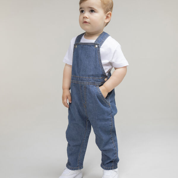 Larkwood Kids Denim Dungarees Thumbnail