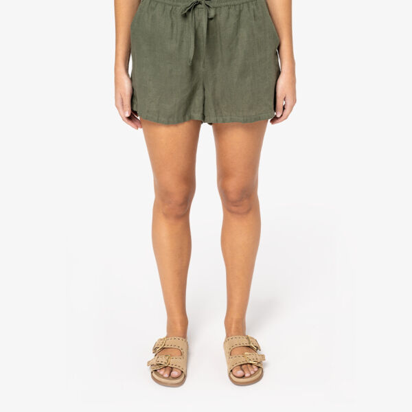 Spasso Ladies Linen Shorts Thumbnail
