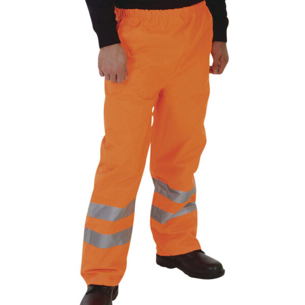 Hi-vis waterproof overtrousers (HVS462) Thumbnail