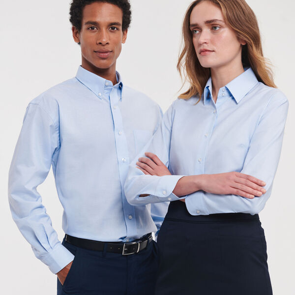 Russell Athletic Collection Long Sleeve Easy Care Oxford Shirt Thumbnail