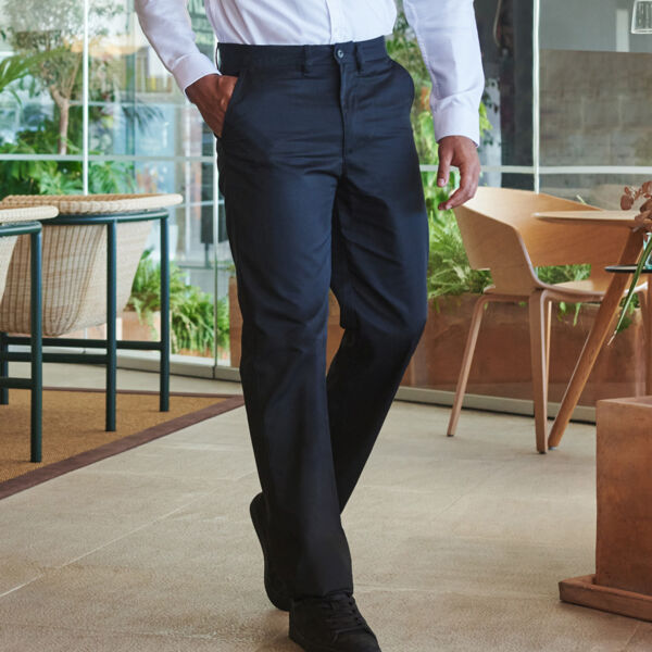 Henbury 65/35 Flat Fronted Chino Trousers Thumbnail