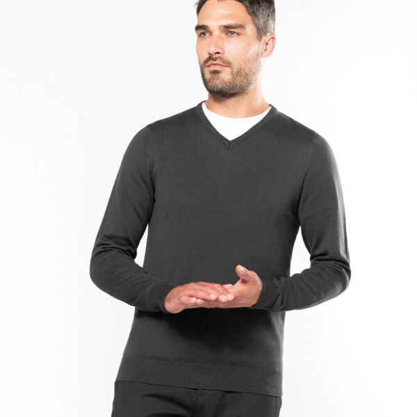 Kariban Cotton Acrylic V Neck Sweater Thumbnail