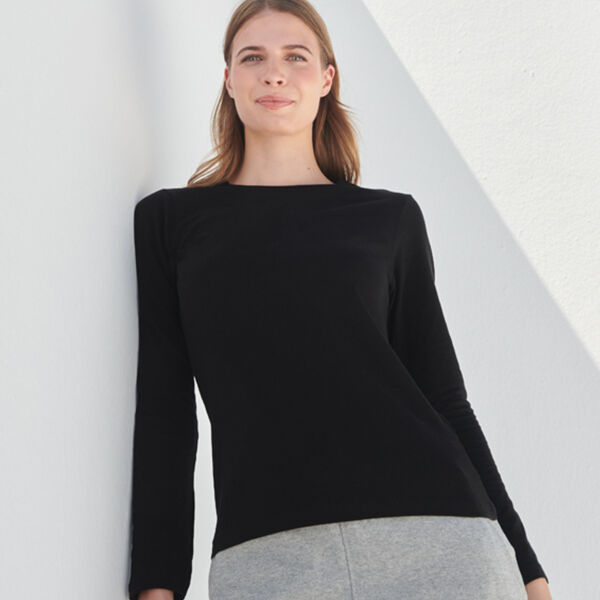 SF Clothing Ladies Feel Good Long Sleeve Stretch T-Shirt Thumbnail